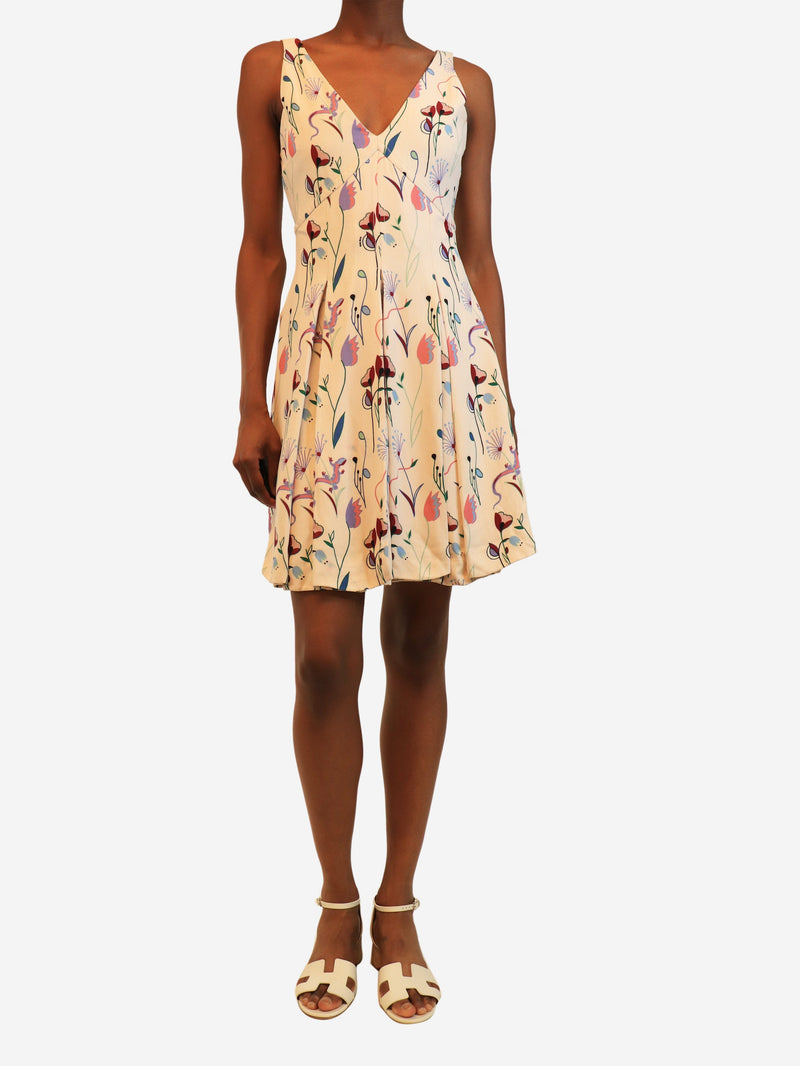 Pink 2014 floral mini dress - size UK 6 Dresses Miu Miu 