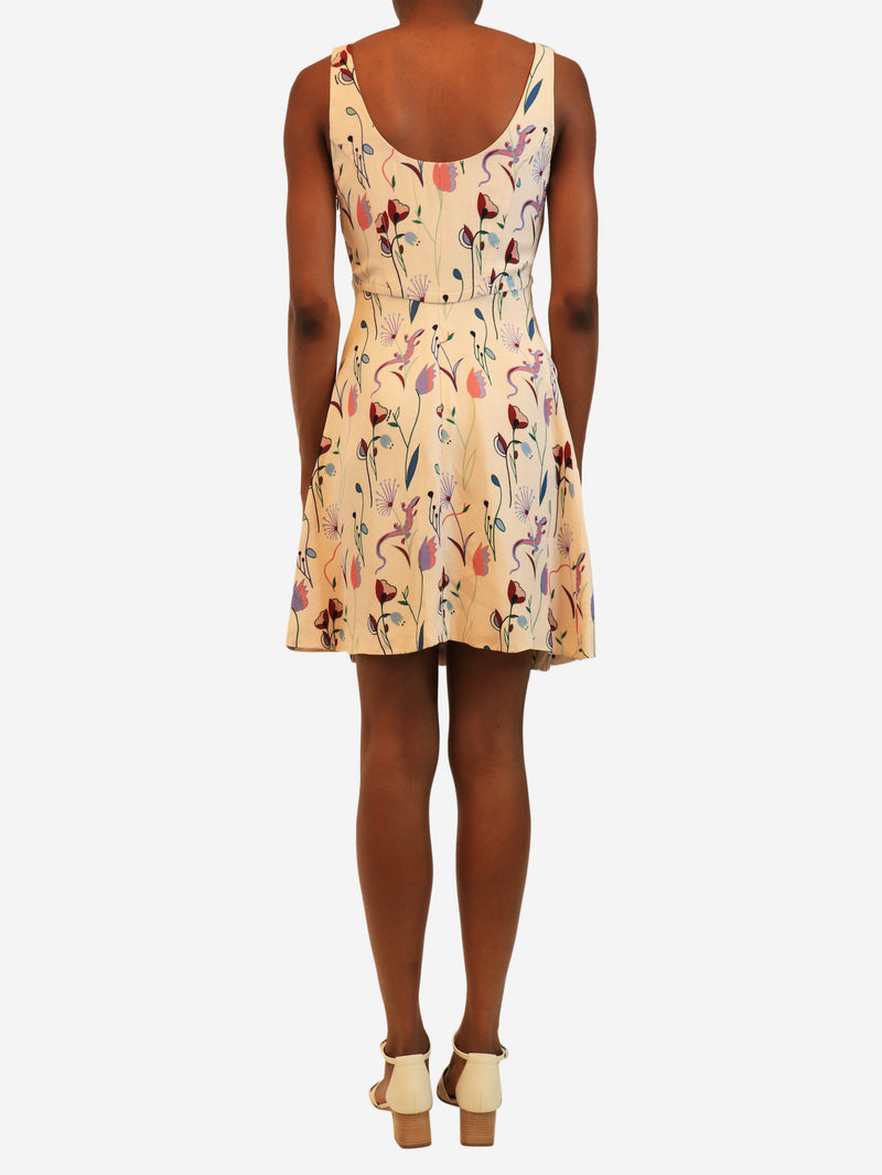 Pink 2014 floral mini dress - size UK 6 Dresses Miu Miu 