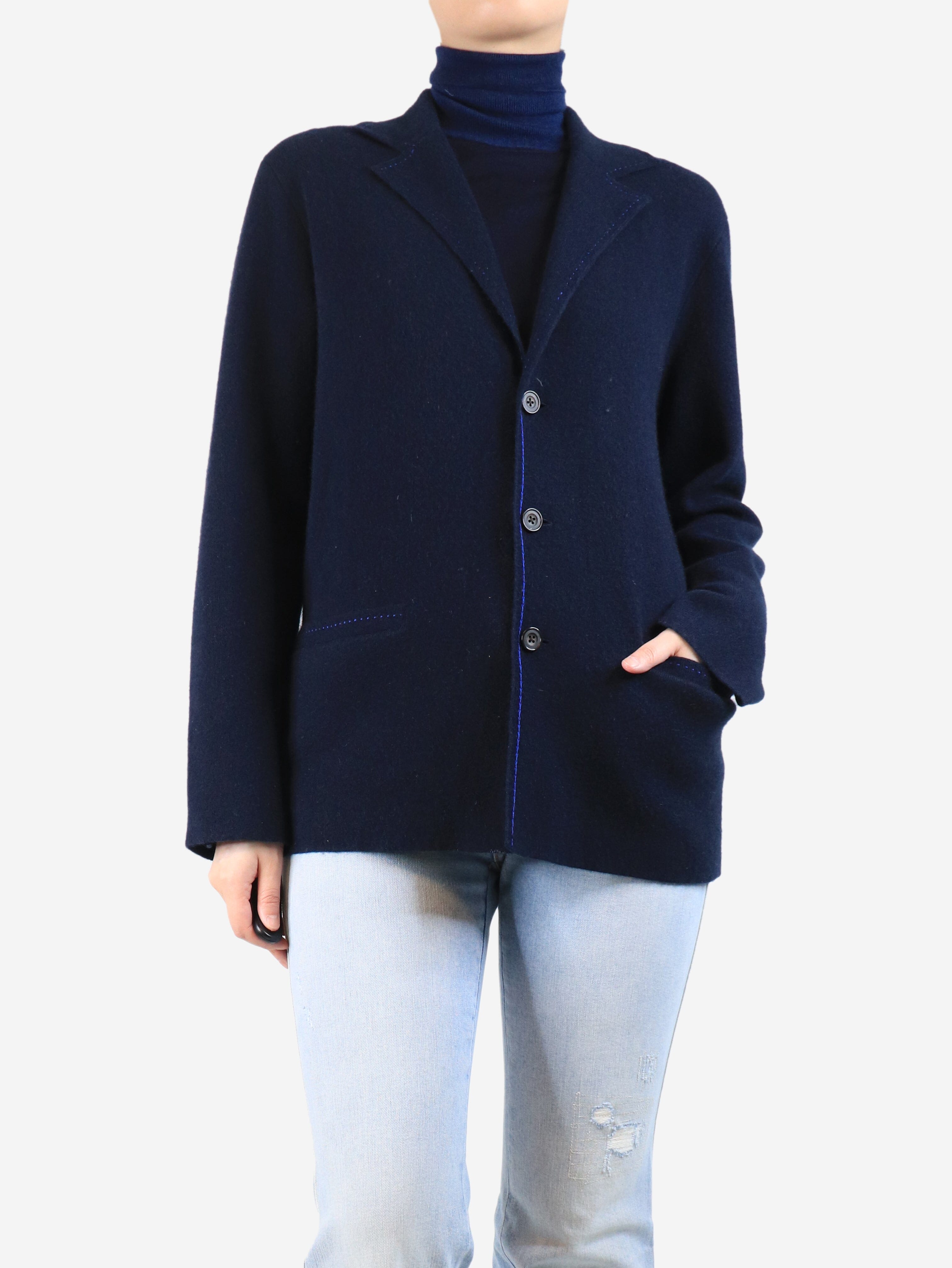 Navy cashmere cardigan - size S Knitwear Guest In Residence 