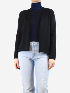 Black pleated-back cardigan - size M Knitwear Bamford 