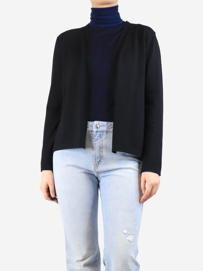 Black pleated-back cardigan - size M Knitwear Bamford 