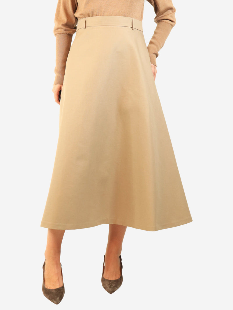 Clay A-line midi skirt - size UK 12 Skirts Rohe 
