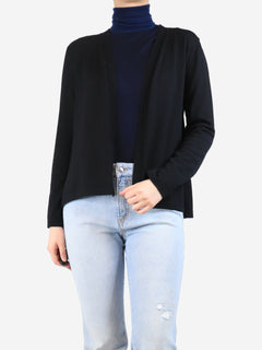 Black pleated-back cardigan - size M Knitwear Bamford 