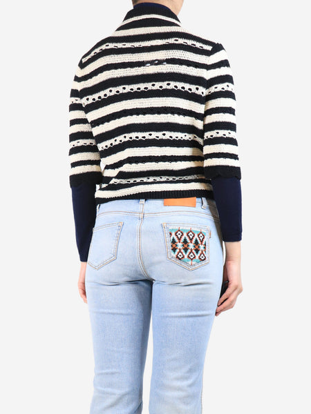 Black and white Pull cardigan - size S alternate image