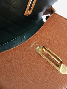Burberry Brown Rocking Horse leather shoulder bag