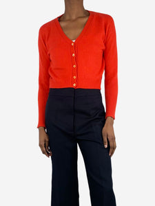 Prada Red cropped cardigan - size UK 6