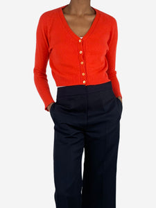 Prada Red cropped cardigan - size UK 6