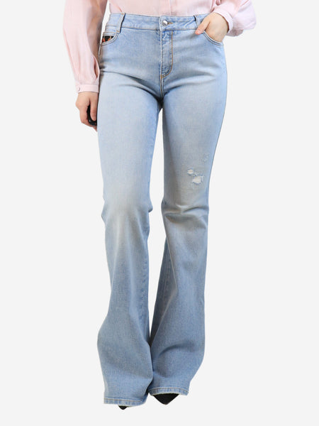 Blue beaded jeans - size UK 12 product image