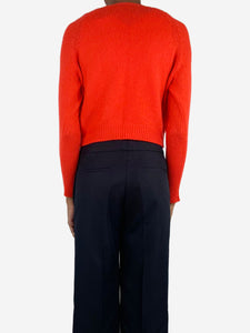 Prada Red cropped cardigan - size UK 6