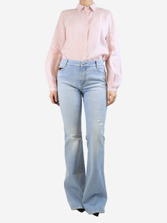 Blue beaded jeans - size UK 12 Trousers Ermanno Scervino 