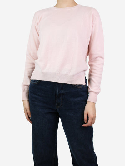 Pale pink crewneck sweater - size M Knitwear Alexandra Golovanoff 