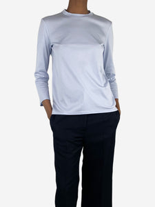 The Row Pale blue long-sleeved t-shirt - size XS