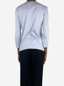 The Row Pale blue long-sleeved t-shirt - size XS