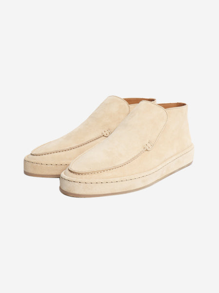 Beige open walk suede shoes - size EU 38 (UK 5) alternate image