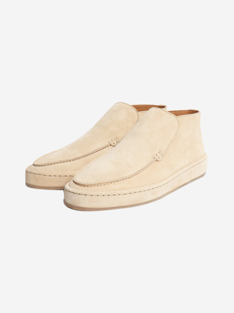 Beige open walk suede shoes - size EU 38 (UK 5) Shoes Loro Piana 