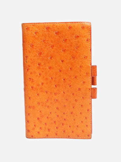 Orange Ostrich leather document holder Wallets, Purses & Small Leather Goods Hermes 