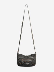 Balenciaga Grey motocross cross-body bag