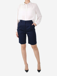 The Row Blue pleated shorts - size US 0