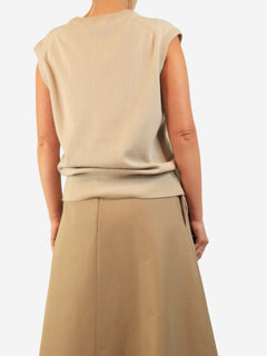 Neutral v-neck knit vest - size Knitwear Extreme Cashmere 