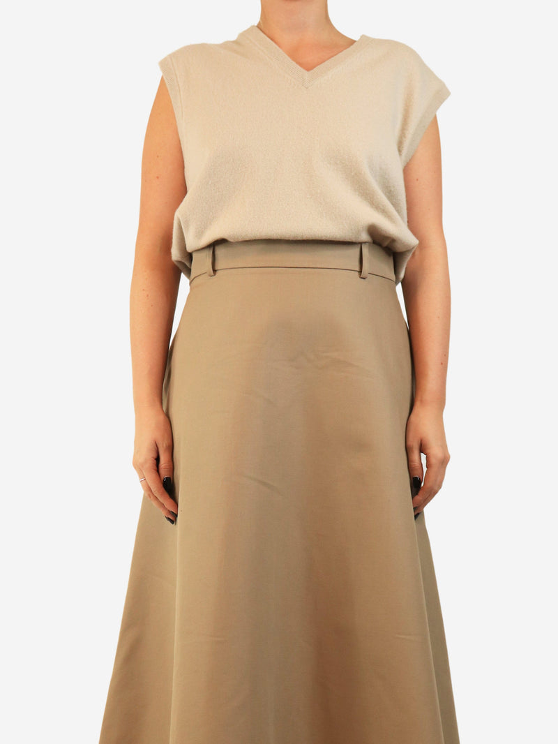 Neutral v-neck knit vest - size Knitwear Extreme Cashmere 