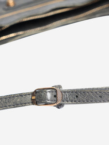 Balenciaga Grey motocross cross-body bag