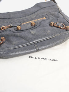 Balenciaga Grey motocross cross-body bag