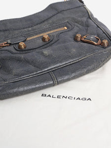 Balenciaga Grey motocross cross-body bag