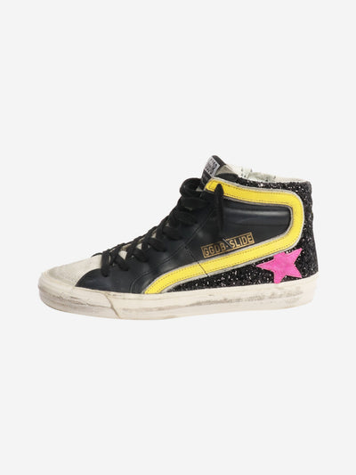 Black glittery high-top trainers - size EU 38 Trainers Golden Goose 