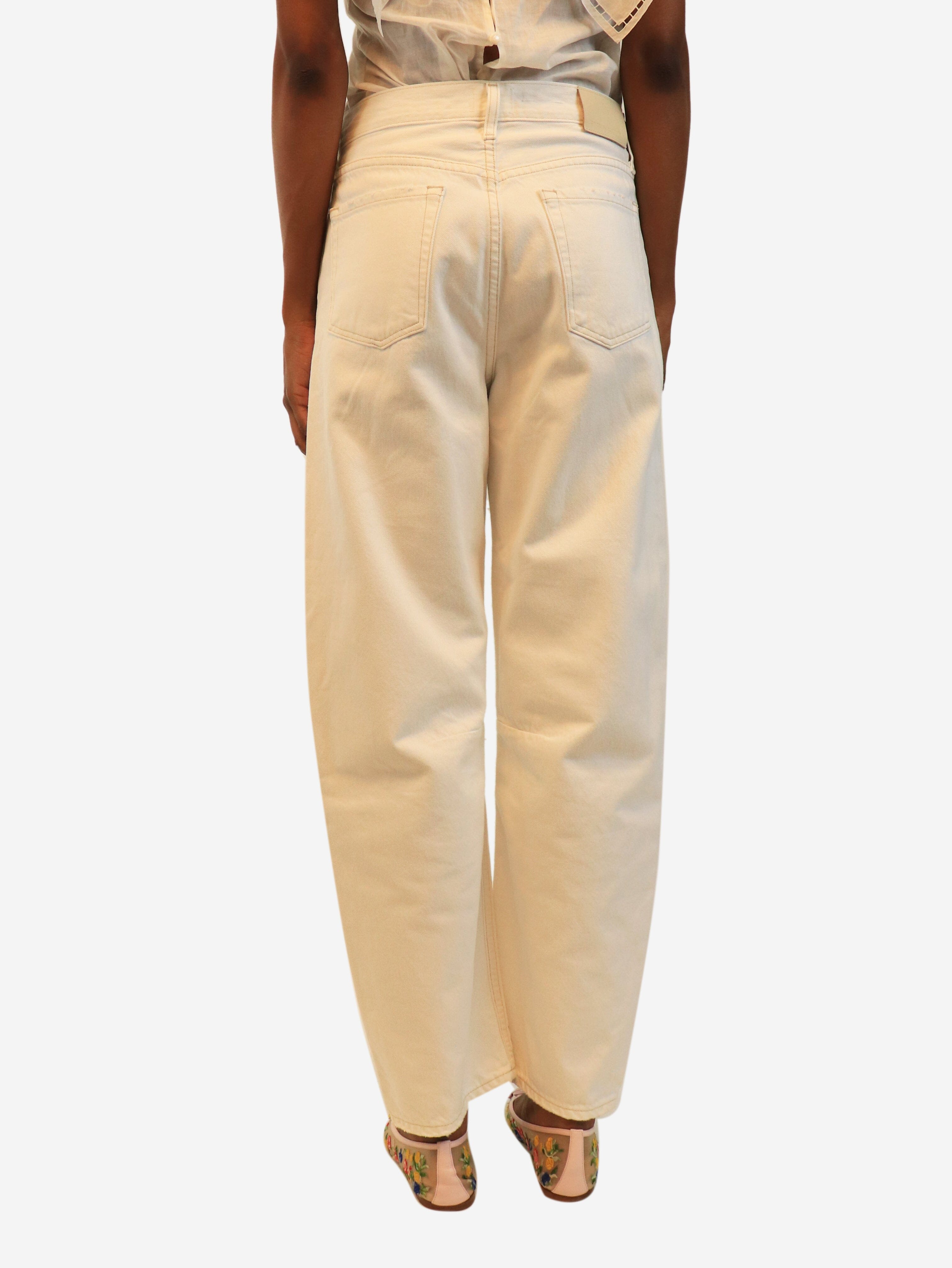 White contrast-stitched jeans - size UK 6 Denim Citizens of Humanity 