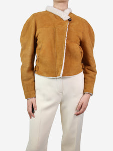 Isabel Marant Brown shearling jacket - size UK 6
