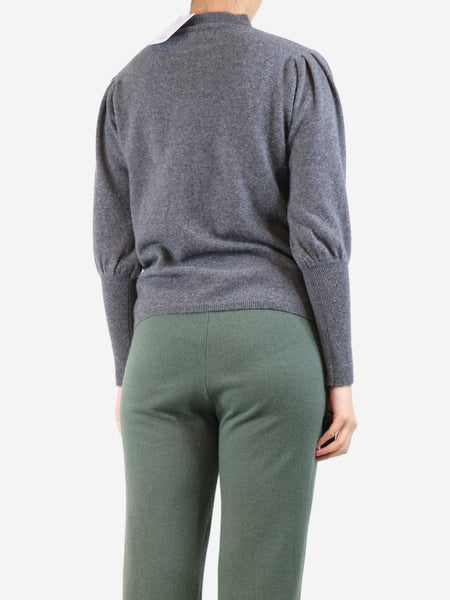 Grey cashmere jumper - size S alternate image