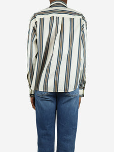 Victoria Beckham Multicoloured striped shirt - size UK 6