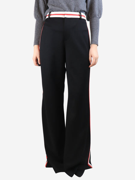 Black side-striped trousers - size UK 18 product image