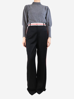 Black side-striped trousers - size UK 18 Trousers Alice + Olivia 
