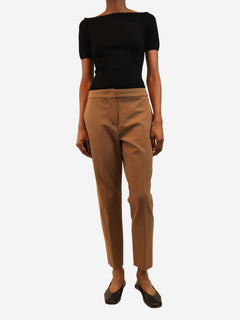 Brown cigarette trousers - size UK 10 Trousers Max Mara 