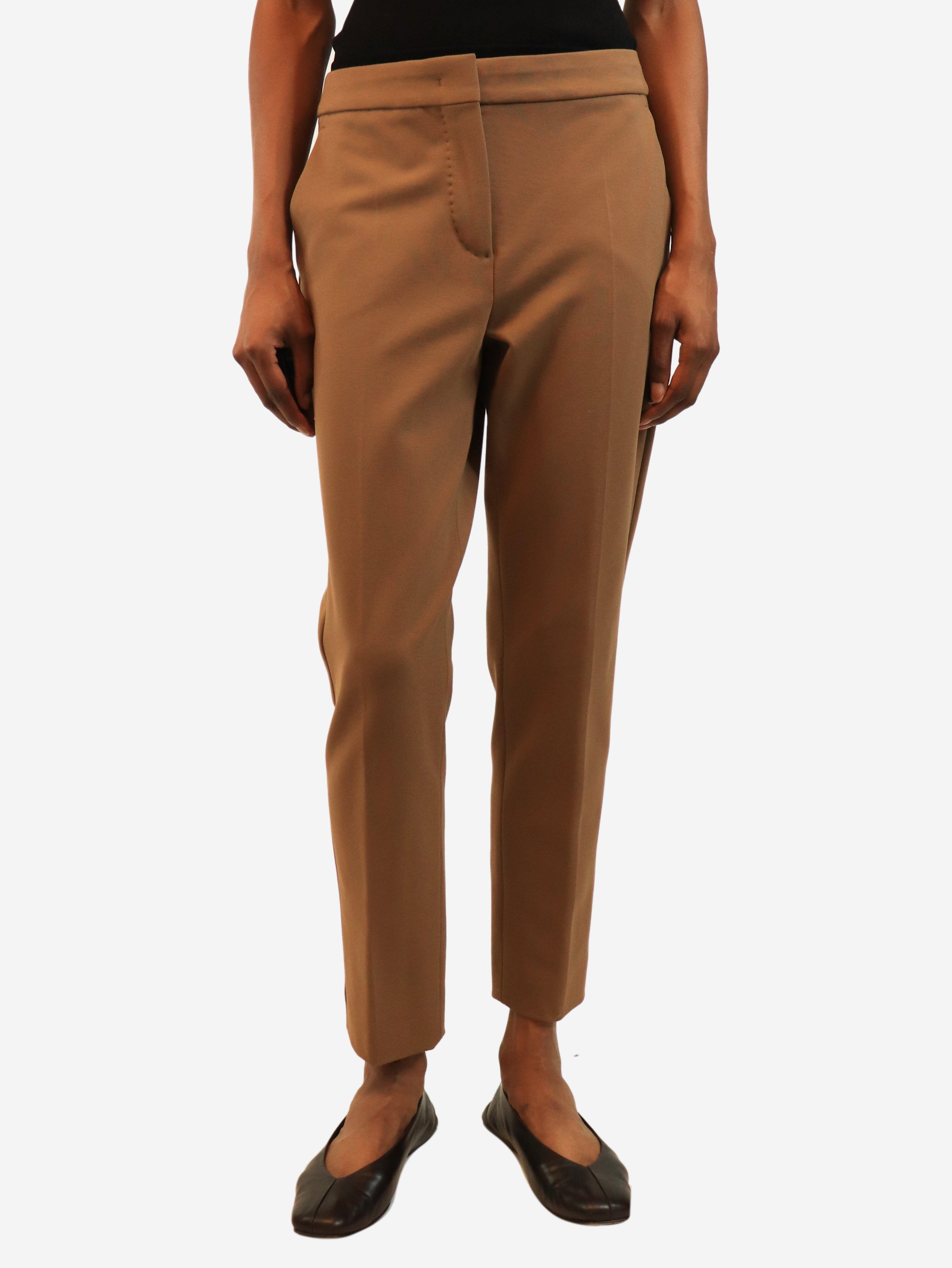 Brown cigarette trousers - size UK 10 Trousers Max Mara 