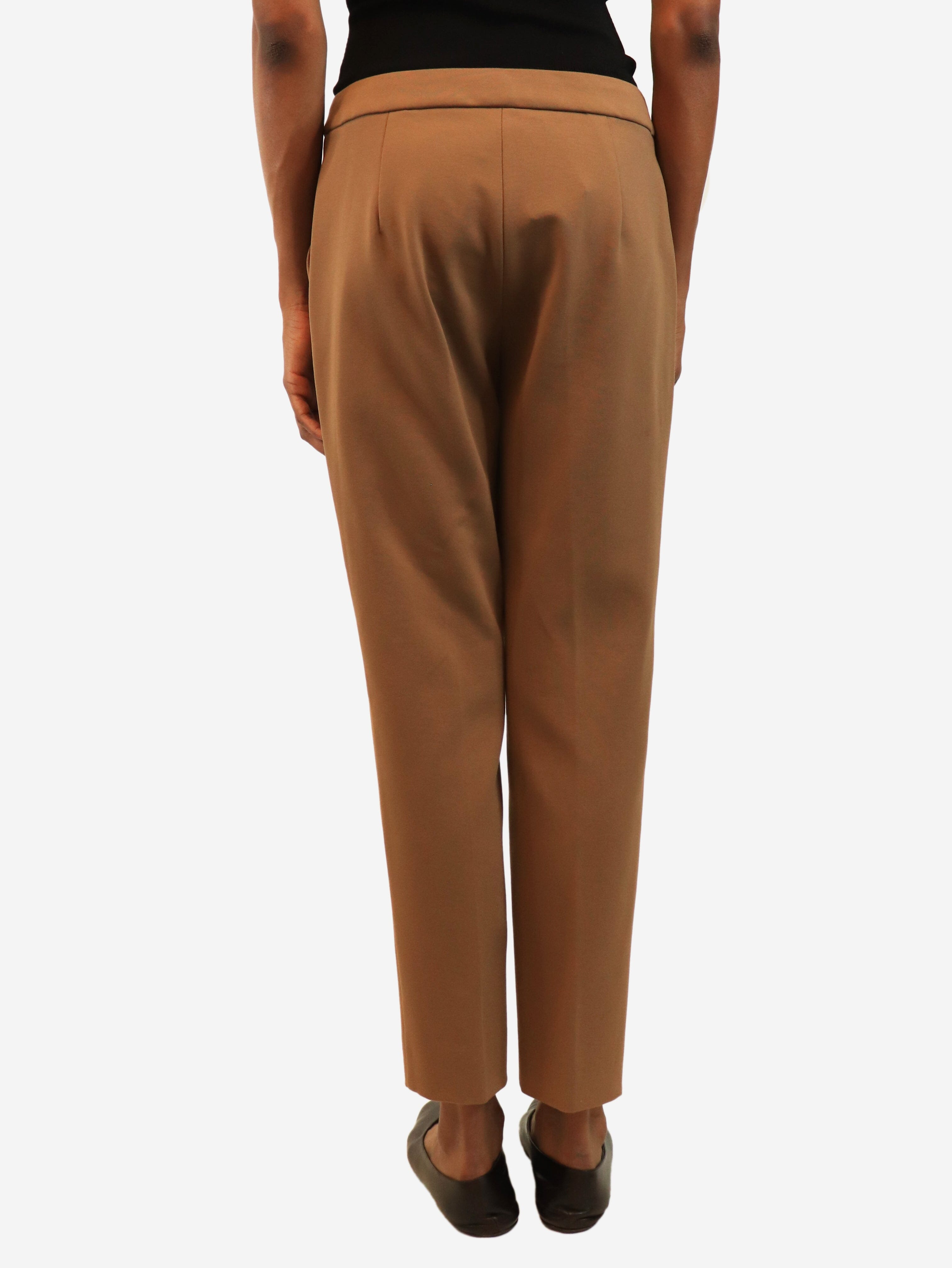 Brown cigarette trousers - size UK 10 Trousers Max Mara 