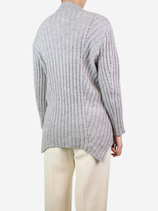 The Cashmere Project Grey cashmere ribbed jumper - size S