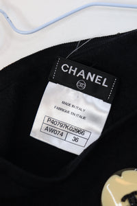 Chanel Navy ribbed dress - size UK 8