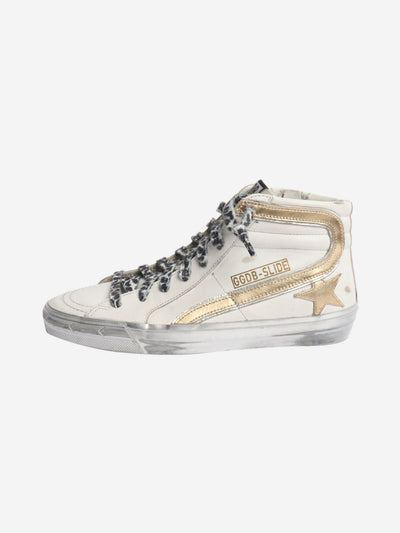 Cream leather high-top trainers - size EU 38 Trainers Golden Goose 