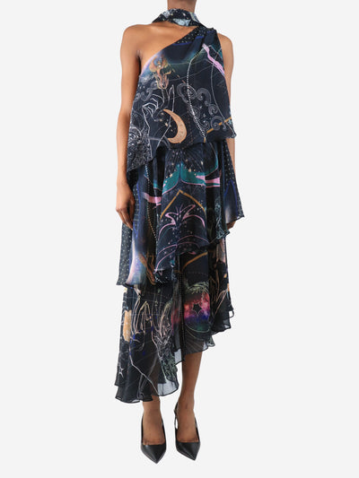 Black asymmetrical neck-tie dress - size XS Dresses Camilla 