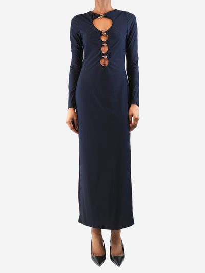 Black cut out front midi dress - size Dresses Burberry 