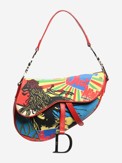 Multicolour vintage 2003 Bob Marley Saddle bag Shoulder bags Christian Dior 
