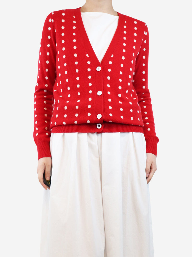 polka dot cardigan