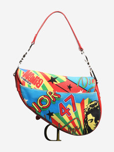 Christian Dior Multicolour vintage 2003 Bob Marley Saddle bag