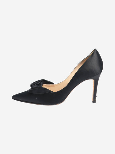 Black satin pleat pumps - size EU 40.5 Heels Manolo Blahnik 