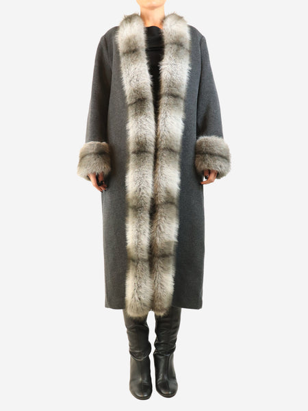 Anouk Yve grey wool coat - size UK 10 product image