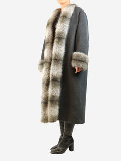 Anouk Yve grey wool coat - size UK 10 Coats & Jackets Malina 