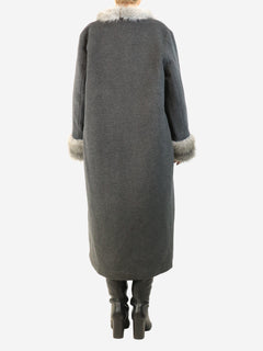 Anouk Yve grey wool coat - size UK 10 Coats & Jackets Malina 