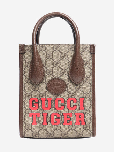 Brown GG Tiger 2way mini tote bag Cross-body bags Gucci 